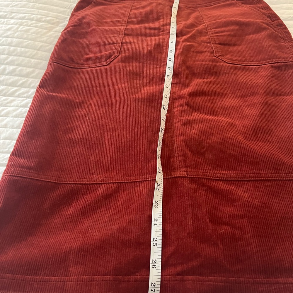 Boden Red Corduroy Pencil Skirt - Picture 10 of 11